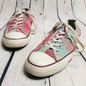 Vintage plaid converse(unisex)